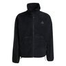 Fleece Full-Zip Trainingsjacke Herren - schwarz, 