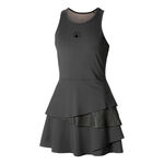 Quiet Please Bekleidung Quiet Please Flounce Kleid Damen - anthrazit, 