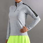 Endless Bekleidung Endless Kirsch Iconic Ii Longsleeve Damen-Grau,Schwarz