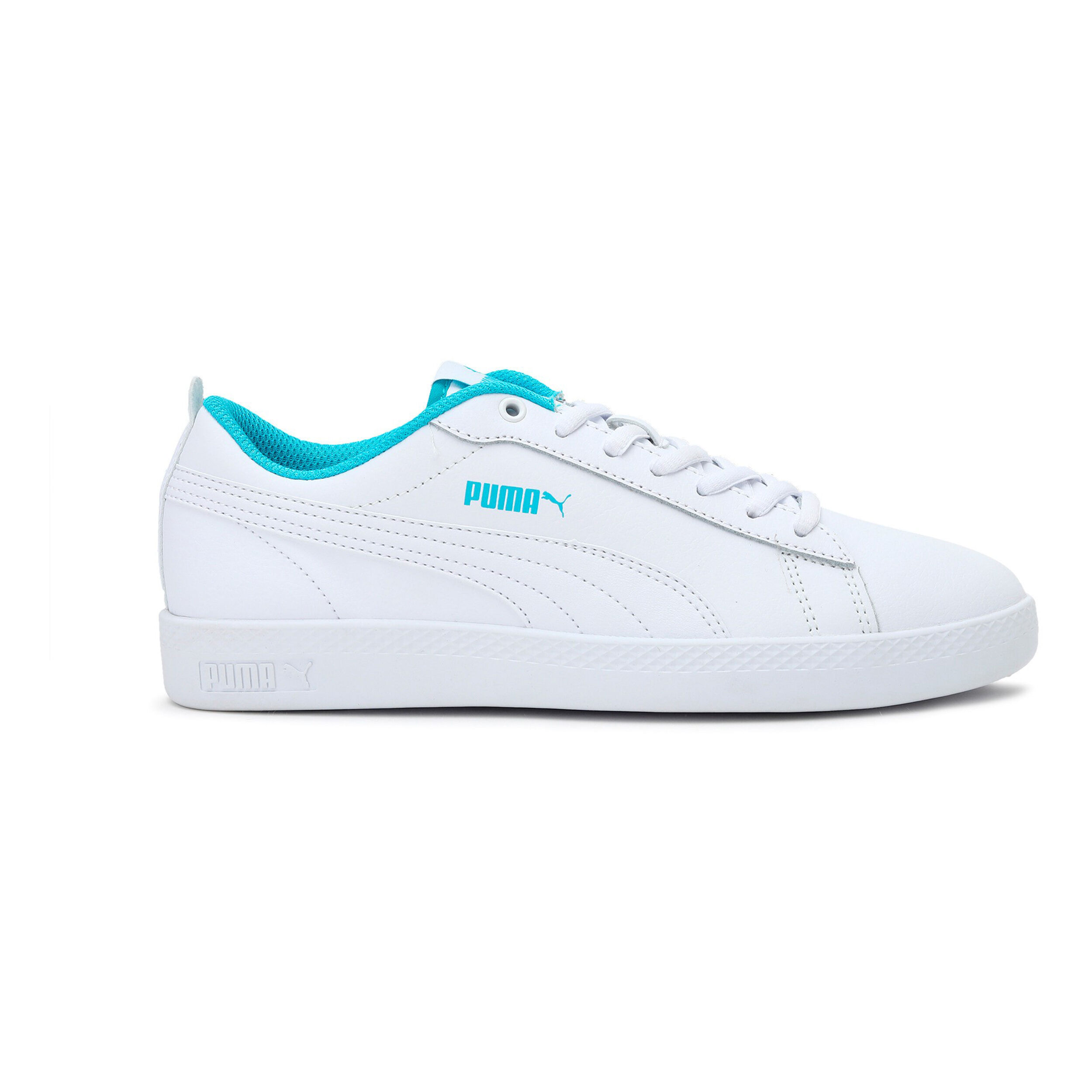 Puma Smash V2 L Sneaker Damen WeiB Turkis online kaufen Tennis Point CH