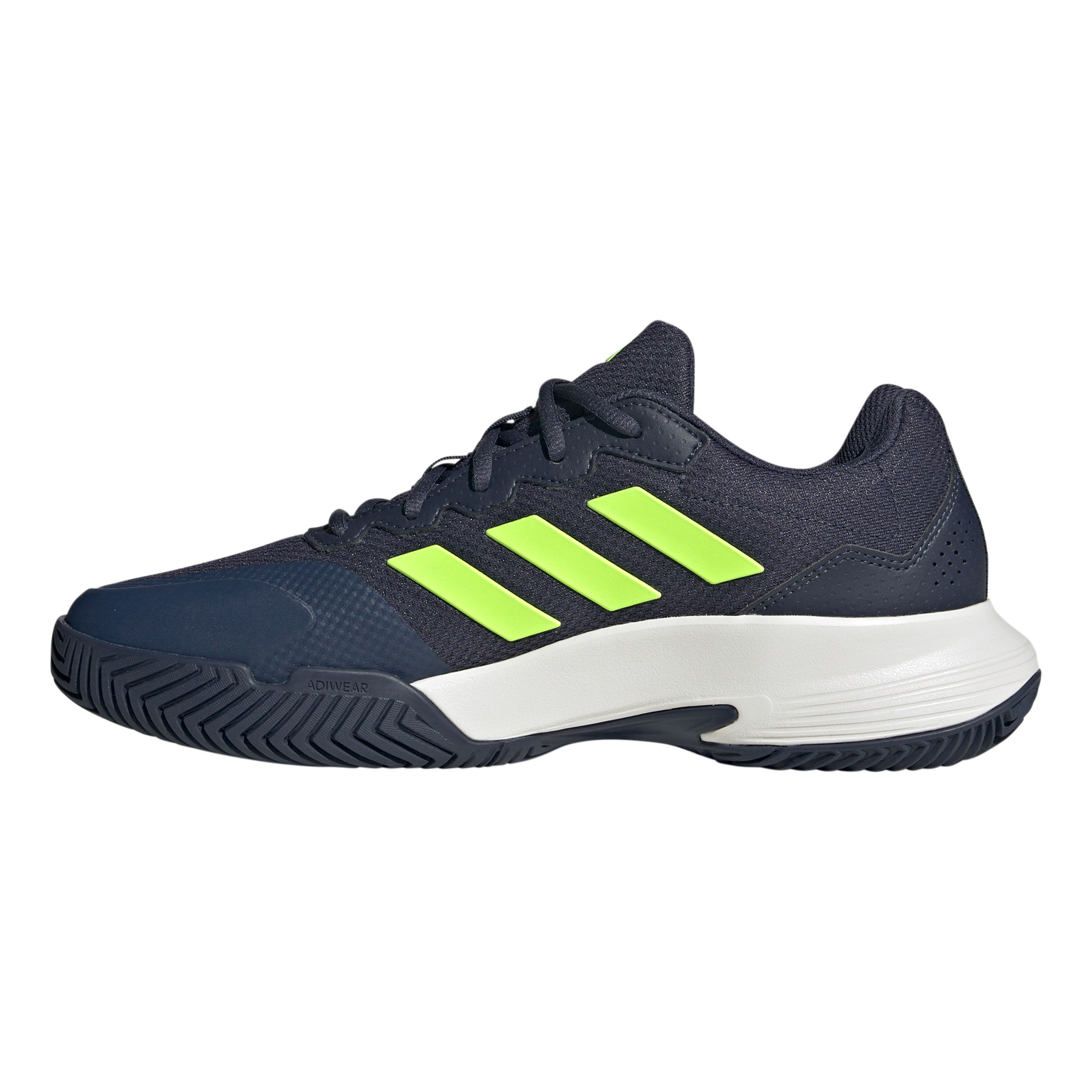 adidas GameCourt 2 Allcourtschuh Herren Dunkelblau Neongrun online kaufen Tennis Point CH