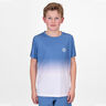 Crew Gradiant T-Shirt Jungen-Blau,Weiß