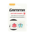 Gamma Schlägerzubehör Gamma Shockbuster Ahornblatt/Schmetterling Dämpfer-Orange,Türkis