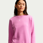 Nike Bekleidung Nike Phoenix Fleece Crew Sweatshirt Damen-flieder
