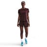 Dri-Fit One Mid Rise 2in1 3in Shorts Damen - dunkelrot, silber