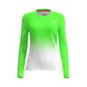 Crew Gradiant Longsleeve Mädchen-Neongrün,Weiß