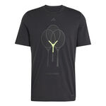 adidas Bekleidung adidas Racket T-Shirt Herren-Schwarz