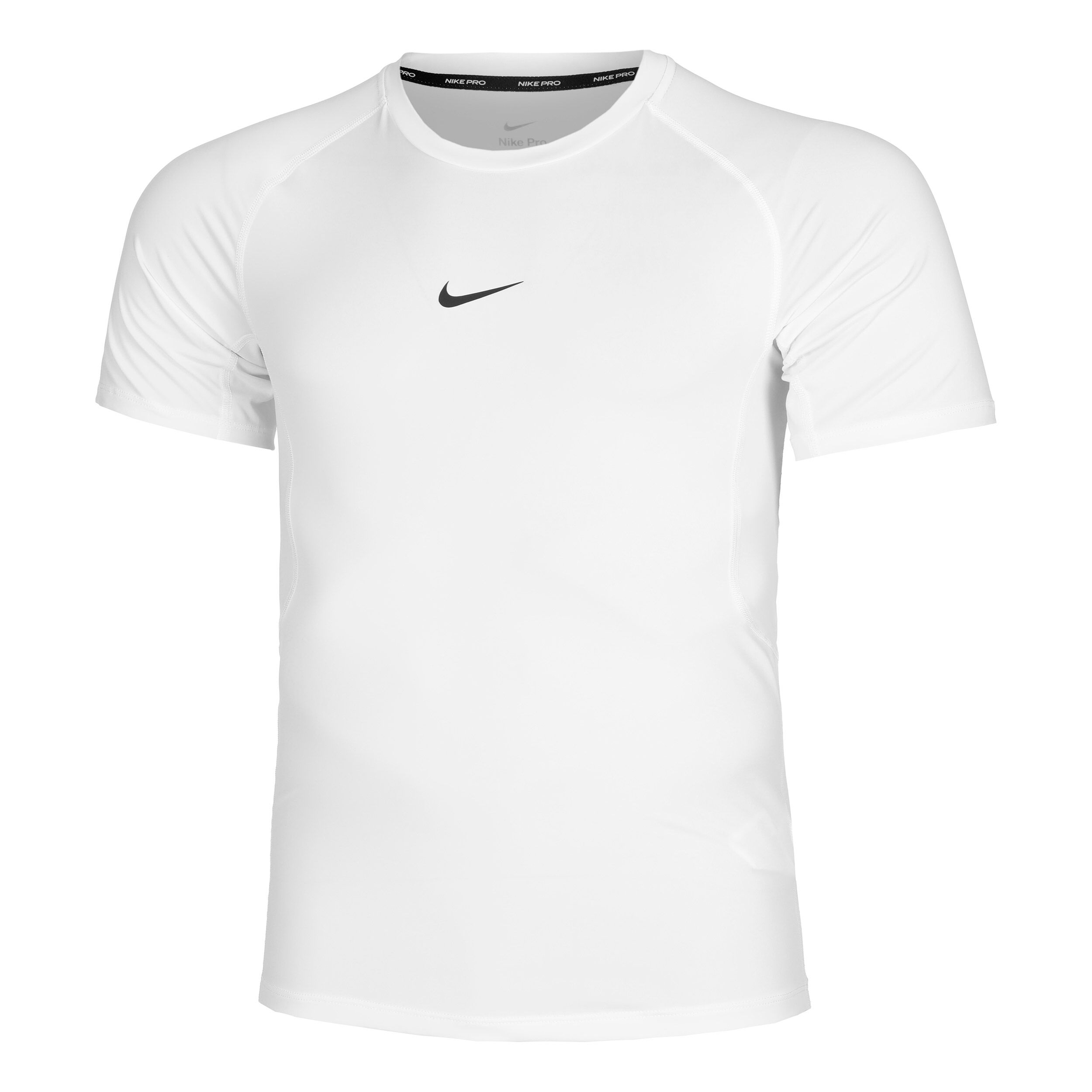 White nike pro shirt best sale
