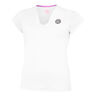 Crew V-Neck T-Shirt Damen-Wei&szlig;