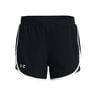 Fly By Elite 5in Shorts Damen-Schwarz,Wei&szlig;