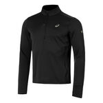 ASICS Bekleidung ASICS Road Winter 1/2 Zip Laufshirt Herren-Schwarz