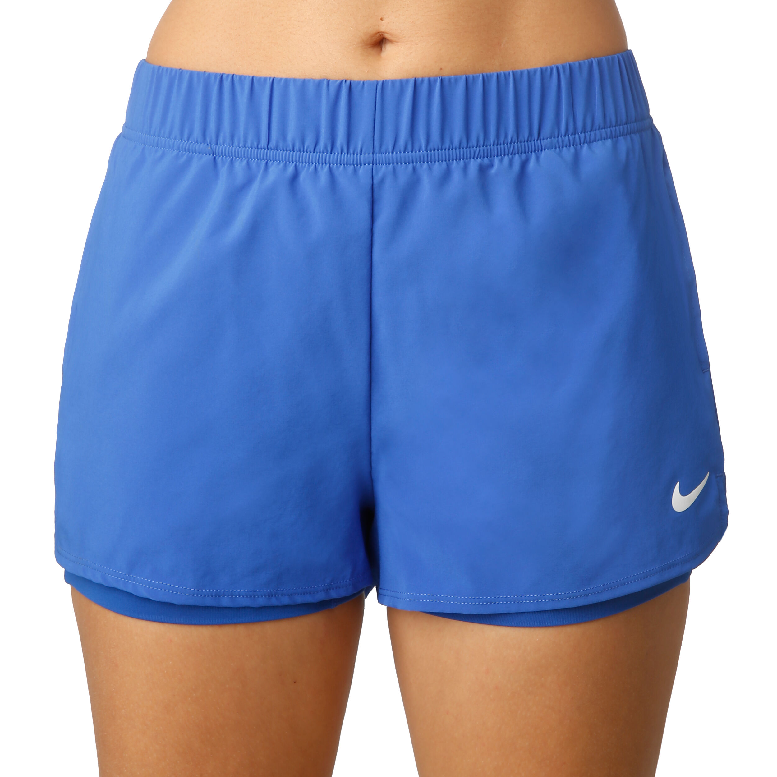 Nike Court Flex Shorts Damen Blau WeiB online kaufen Tennis Point CH