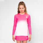 BIDI BADU Bekleidung BIDI BADU Crew Gradiant Longsleeve Mädchen-Pink,Weiß