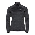 Odlo Bekleidung Odlo Easy Warm Mid Layer Half-Zip Longsleeve Damen-Schwarz,Grau