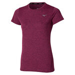 Mizuno Bekleidung Mizuno Core Impulse Laufshirt Damen-lila