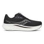 Saucony Laufschuhe Saucony Ride 18 Wide Neutralschuh Herren-Schwarz,Wei&szlig;