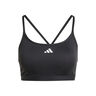 Aeroreact Training 3Stripes Sport-BH Damen - schwarz