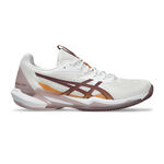 ASICS Tennisschuhe ASICS Solution Speed FF 3 Clay Sandplatzschuh Damen-Weiß,Braun