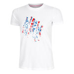 BIDI BADU Bekleidung BIDI BADU Shinae Lifestyle T-Shirt Damen-Blau,Rot