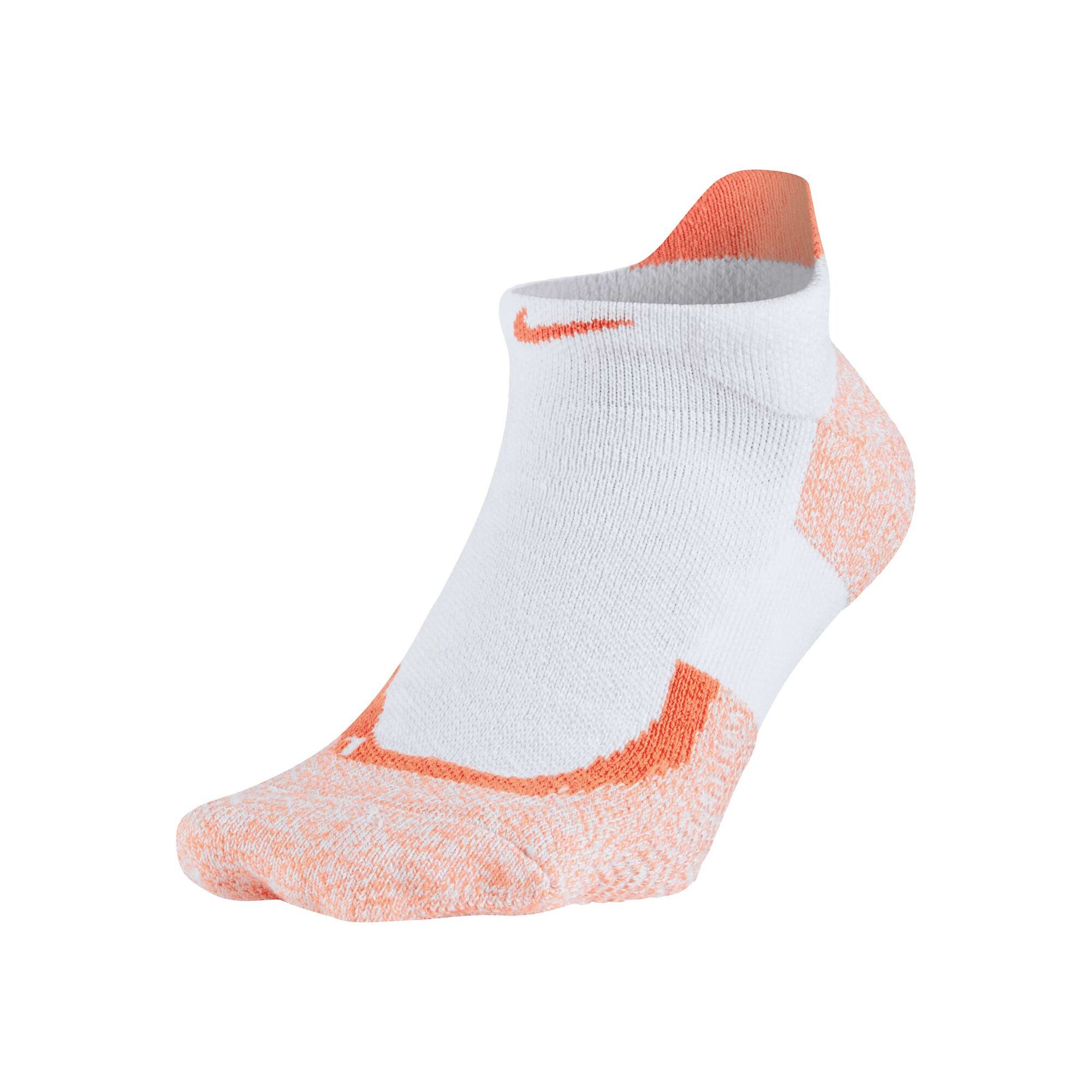 Nike Elite Tennis No Show Sportsocken - Weiß, Orange ...