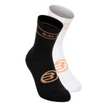 Bullpadel Bekleidung Bullpadel BP22AS07 Sportsocken-Schwarz,Weiß