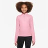 Dri-Fit Half-Zip Longsleeve Mädchen-Rosa