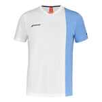 Babolat Bekleidung Babolat Play Crew Neck T-Shirt Herren - weiß, hellblau