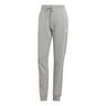 Essentials Linear French Terry Cuffed Trainingshose Damen-Hellgrau,Weiß