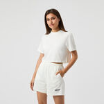 Björn Borg Bekleidung Björn Borg Studio Oversized Cropped T-Shirt Damen-Creme