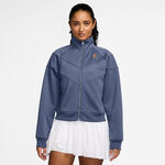 Nike Bekleidung Nike Courtly Knit Heritage Trainingsjacke Damen-blaugrau