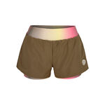 BIDI BADU Bekleidung BIDI BADU Spectrum 2In1 Printed Shorts Damen-Braun,Gelb