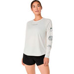 ASICS Laufshirt ASICS Fujitrail Logo Laufshirt Damen-beige