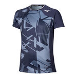 Mizuno Tennisbekleidung Mizuno Daybreakers Shadow Graphic T-Shirt Herren-Dunkelgrau