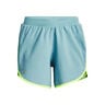 Fly By Elite 5in Shorts Damen-Hellblau,Neongelb