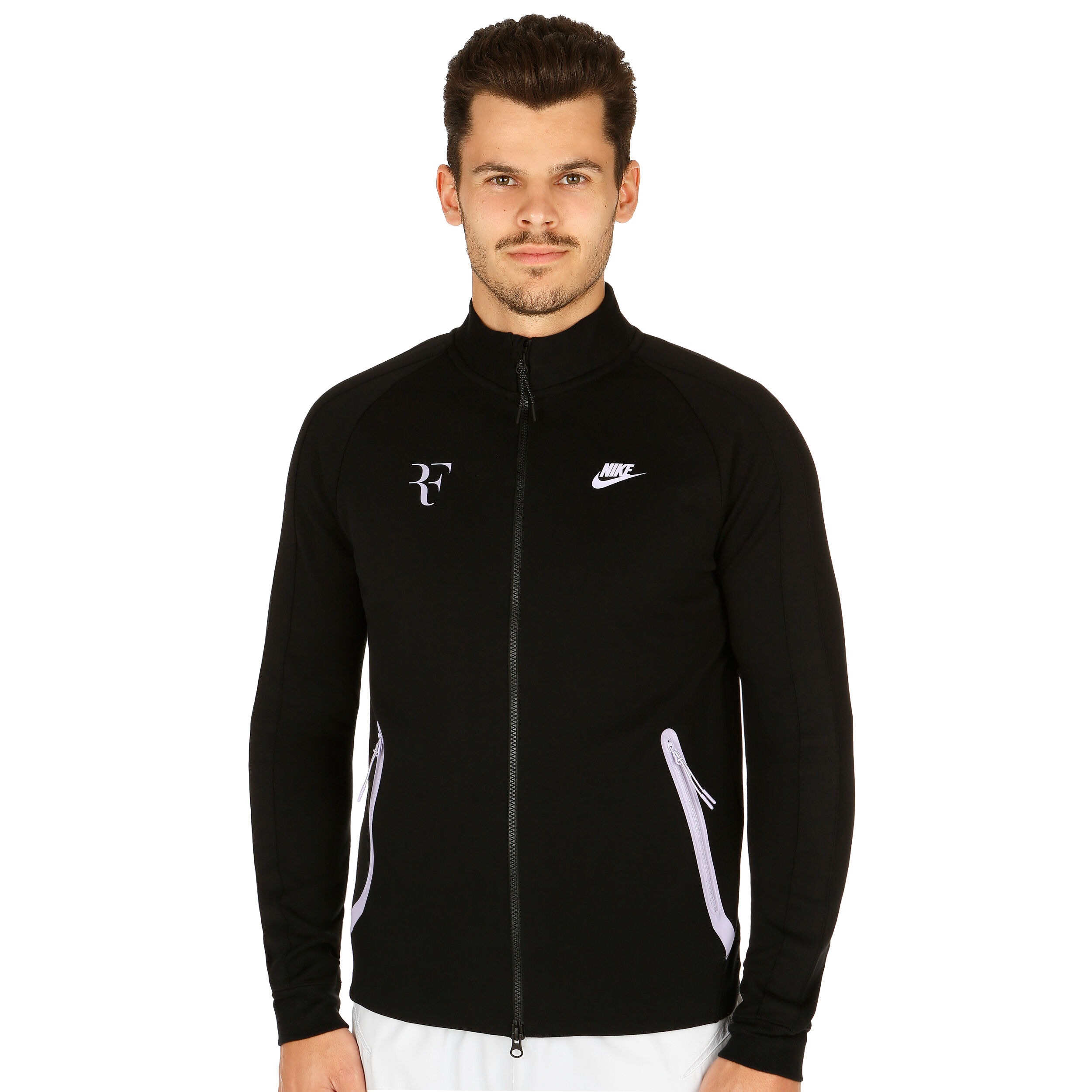 Nike Roger Federer Premier Trainingsjacke Herren Schwarz, Flieder