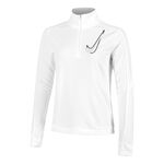 Nike Bekleidung Nike Swoosh Half-Zip Laufshirt Damen-Wei&szlig;