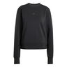 D4T Knit Crew Sweatshirt Damen-schwarz
