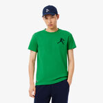 Lacoste Bekleidung Lacoste Djokovic T-Shirt Herren-gr&uuml;n
