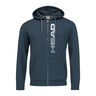 Fynn Sweatjacke Herren - dunkelblau, wei&szlig;