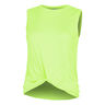Twist Front Tank-Top Damen-Neongrün