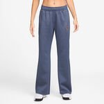 Nike Bekleidung Nike Court Mid Rise Polyknit Heritage Trainingshose Damen-Blaugrau