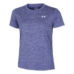 Under Armour Bekleidung Under Armour Tech Twist T-Shirt Damen - blaugrau, silber