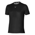 Mizuno Bekleidung Mizuno Core Graphic Laufshirt Herren-Schwarz