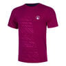 Receiver Embossed T-Shirt Herren - pink, wei&szlig;