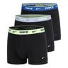 Essential Cotton Stretch Trunk Boxer Short - 3er Pack Herren-schwarz, t&uuml;rkis