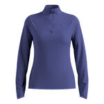 Odlo Bekleidung Odlo Zeroweight Warm Mid Layer 1/2 Zip Laufshirt Damen-Blau