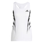 adidas Lauftop adidas Adizero Archive Singlet Laufshirt Damen-Wei&szlig;