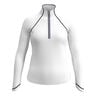 Solid Sun Protection Trainingsjacke Damen-Weiß