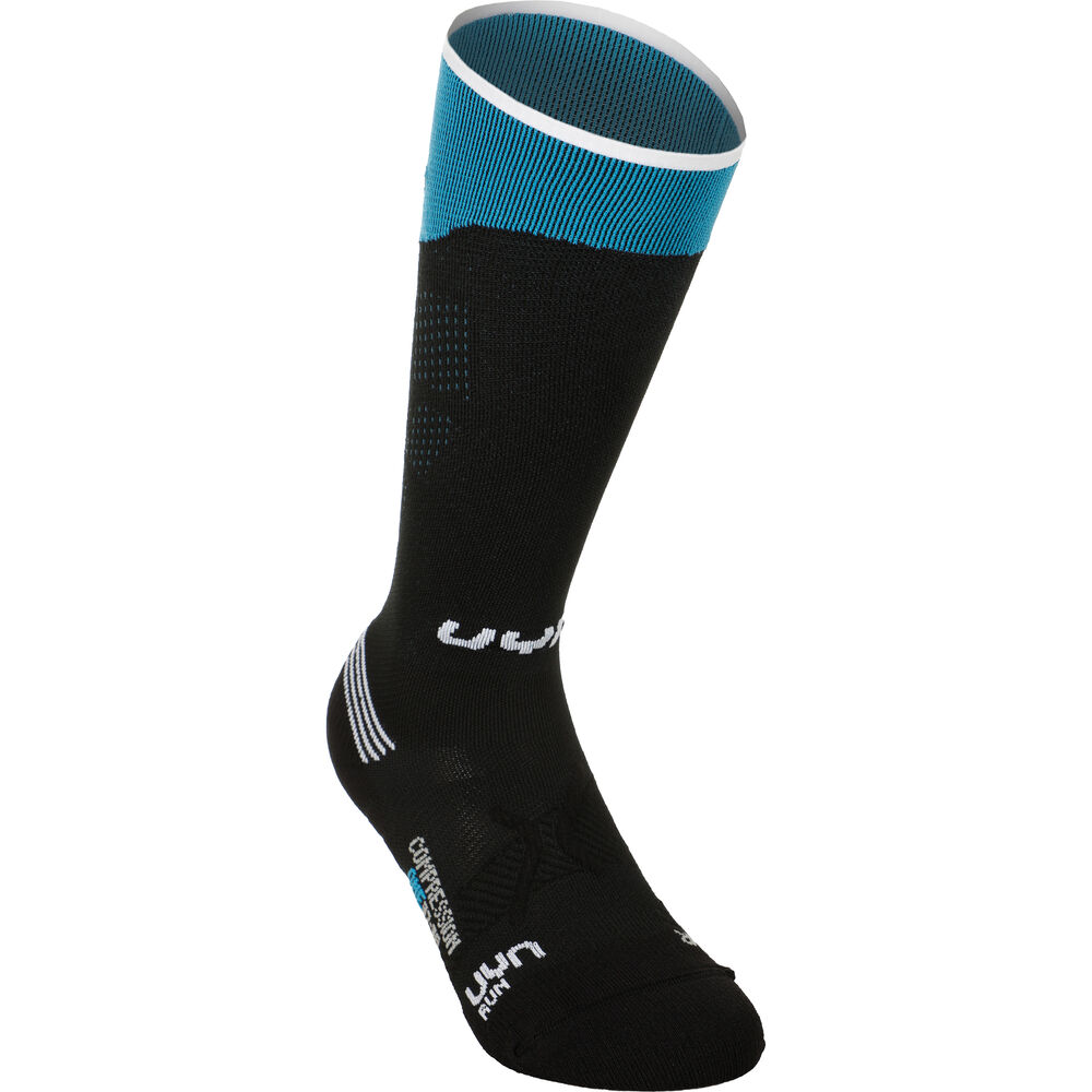 UYN Compression One Laufsocken Damen - Schwarz, Türkis
