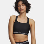 Under Armour Sport-BH Under Armour HeatGear High Sport-BH Damen-schwarz, wei&szlig;